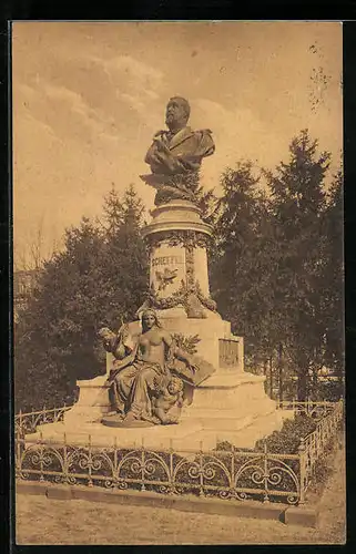 AK Karlsruhe i. B., Scheffel-Denkmal