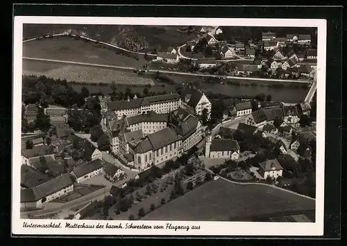 AK Untermarchtal /Wrttbg., Fliegeraufnahme des Mutterhauses der barmh. Schwestern