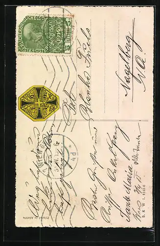 AK Osterküken läutet die Glocke