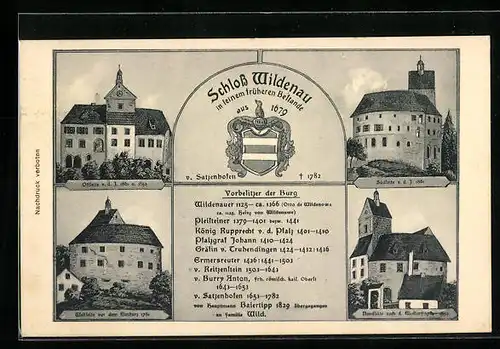 AK Wildenau, Schloss Wildenau in seinem früheren Bestande