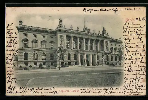 Relief-AK Berlin, Abgeordnetenhaus in der Prinz-Albrecht-Strasse