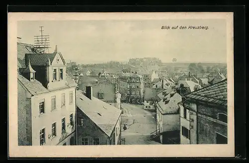 AK Münchberg, Blick auf den Kreuzberg