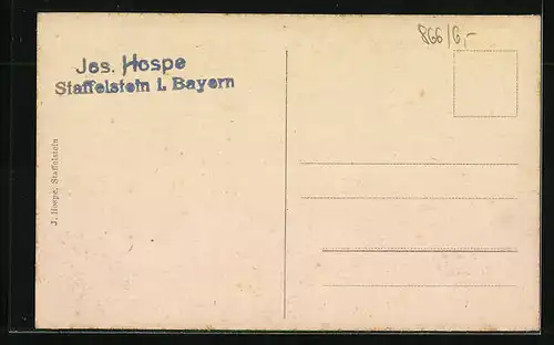 AK Münchberg, Teilansicht mit Strasse von oben