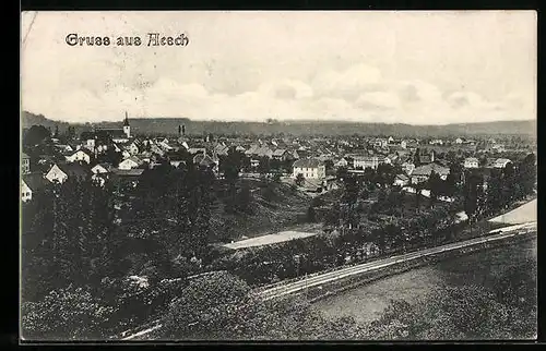 AK Aesch, Ortsansicht aus der Vogelschau