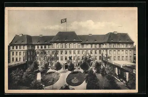 AK Berlin, Reichsluftschutzschule in der Danziger Strasse 64, mit Anlagen und 