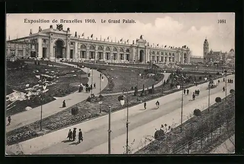 AK Bruxelles, Exposition de 1910, Le Grand Palais