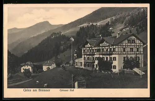 AK Gries a. B., Gasthof Grieser Hof
