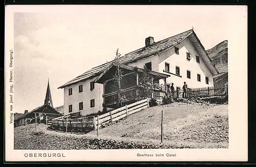 AK Obergurgl, Gasthaus beim Curat