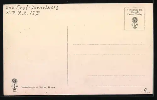 AK Gries a. B., Ortspartie mit Gebäuden