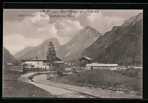 AK Unterleutasch /Tirol, Gasthaus zur Mühle