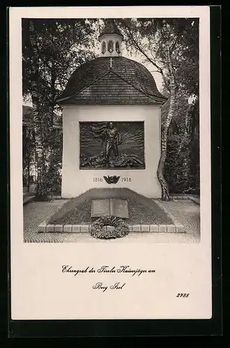 AK Innsbruck, Ehrengrab der Tiroler Kaiserjäger am Berg Isel