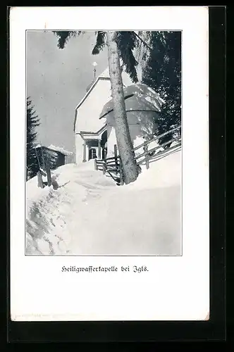 AK Igls, Heiligwasserkapelle im Winter