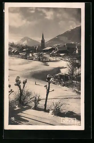 AK Igls, Ortsansicht im Winter