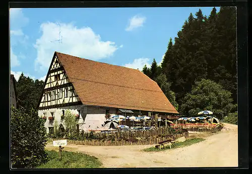 AK Adelberg, Blick auf die Herrenmühle am Stausee