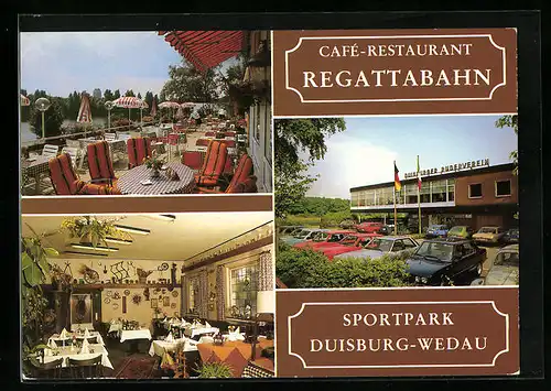 AK Duisburg-Wedau, Café-Restaurant Regattabahn und Sportpark