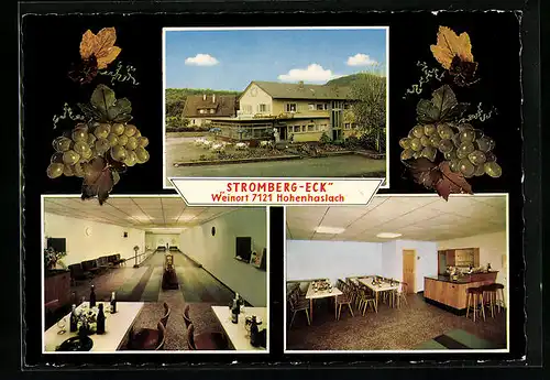 AK Hohenhaslach, Café-, Wein- und Speise-Restaurant-Pension Stromberg-Eck