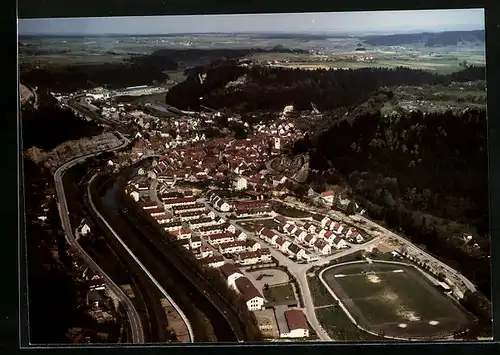 AK Sulz /N., Ortsansicht mit Umland