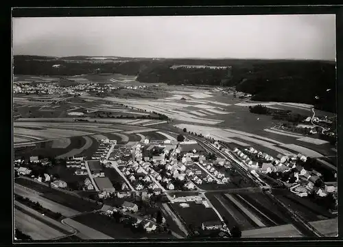 AK Rietheim, Ortsansicht mit Umland