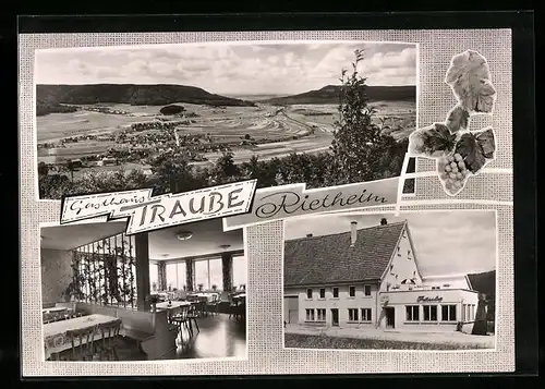 AK Rietheim, Blick auf das Gasthaus Traube