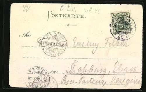 Lithographie Akademische Liedertafel sei`s Panier, Studentenwappen