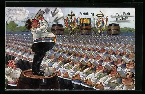 AK Freiübung, Trinkerhumor