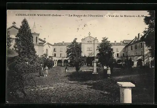 AK Coublevie-Voiron, Le Repos de l`Ouvrière, Vue de la Maison