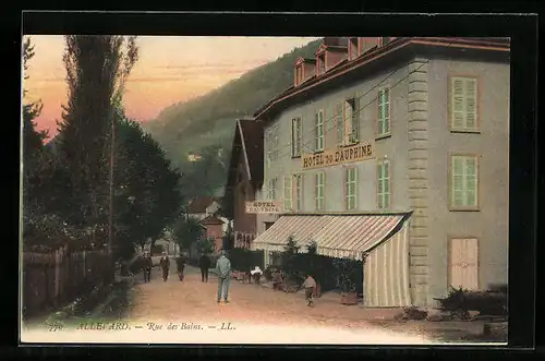 AK Allevard, Rue des Bains, Hotel du Dauphiné