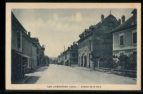 AK Les Avenières, Avenue de la Gare