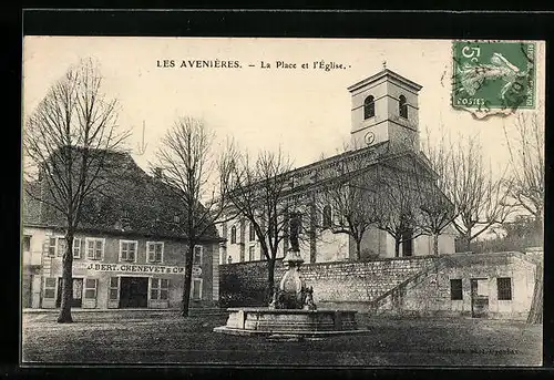 AK Les Avenières, La Place et l`Église