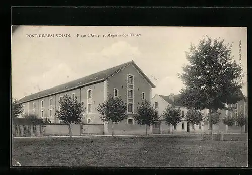 AK Pont-de-Beauvoisin, Place d`Armes et Magasin des Tabacs