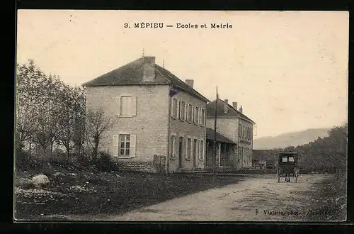 AK Mépieu, Ecoles et Mairie