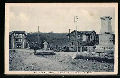 AK Roybon, Monument aux Morts de la Guerre