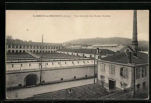 AK St-Simeon-de-Bressieux, Vue Generale des Usines Girodon