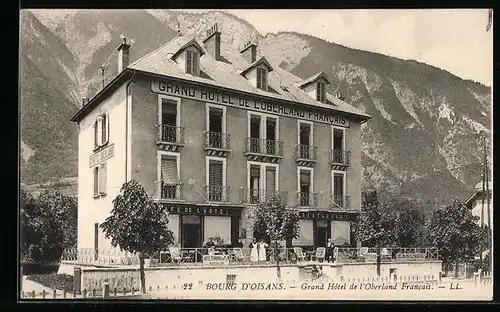 AK Bourg D`Oisans, Grand Hotel de l`Oberland Francais