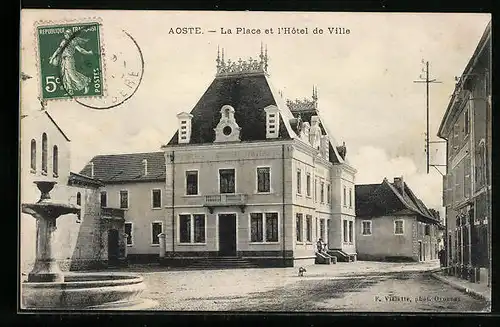 AK Aoste, La Place et l`Hotel de Ville