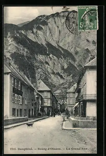 AK Bourg d`Oisans, La Grand `Rue