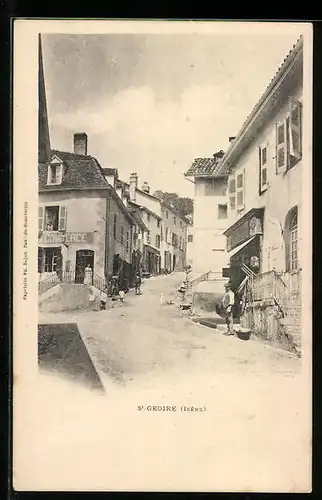 AK St-Geoire, Une rue, Strassenpartie