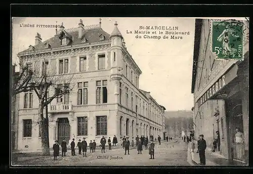 AK St-Marcellin, La Mairie et le Boulevard du Champ de Mars