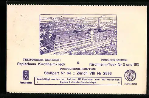 AK Kirchheim-Teck, Papierhaus Otto Ficker