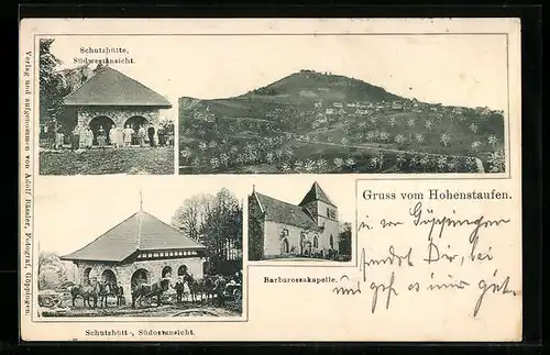 AK Hohenstaufen, Barbarossakapelle und Schutzhütte