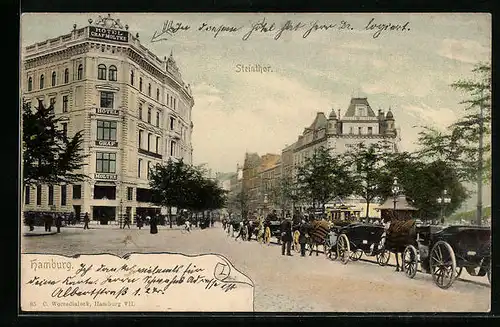 AK Hamburg-St.Georg, Hotel Graf Moltke am Steinthor