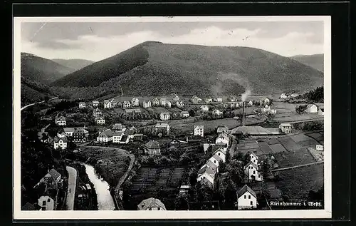 AK Kleinhammer i. Westf., Ortsansicht aus der Vogelschau