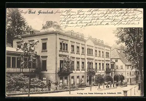 AK Bad Griesbach, Blick auf grosses Gebäude