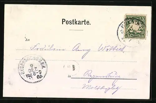 AK München, Festsaal im Künstlerhaus