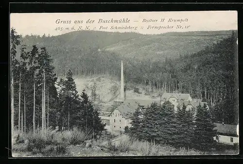 AK Schmiedeberg, Blick auf die Buschmühle