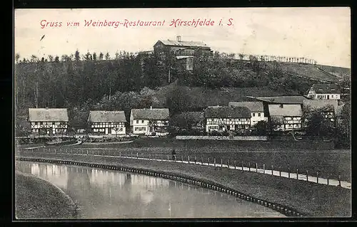 AK Hirschfelde i. S., Weinberg-Restaurant Hirschfelde