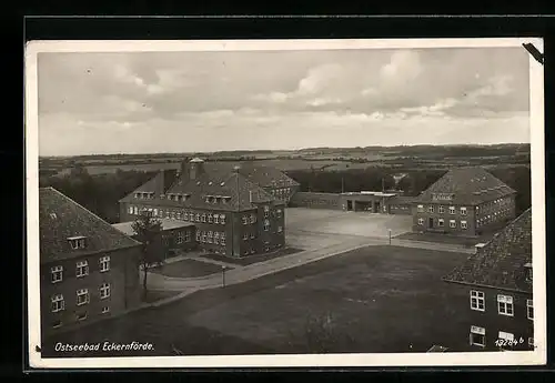 AK Eckernförde, Ortsansicht aus der Vogelschau