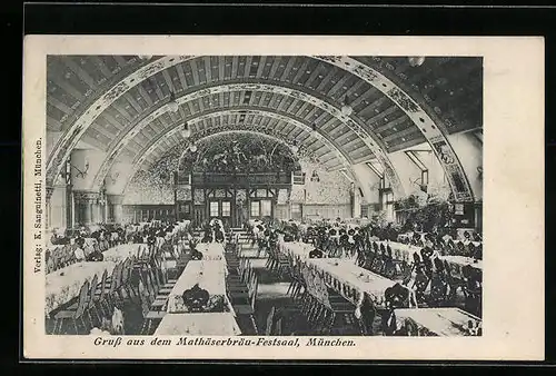 AK München, Mathäserbräu-Festsaal