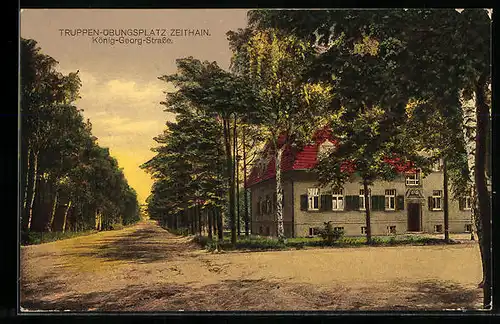 AK Zeithain, Truppenübungsplatz, König-Georg-Strasse