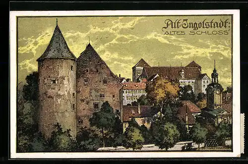 Künstler-AK Ingolstadt, Altes Schloss